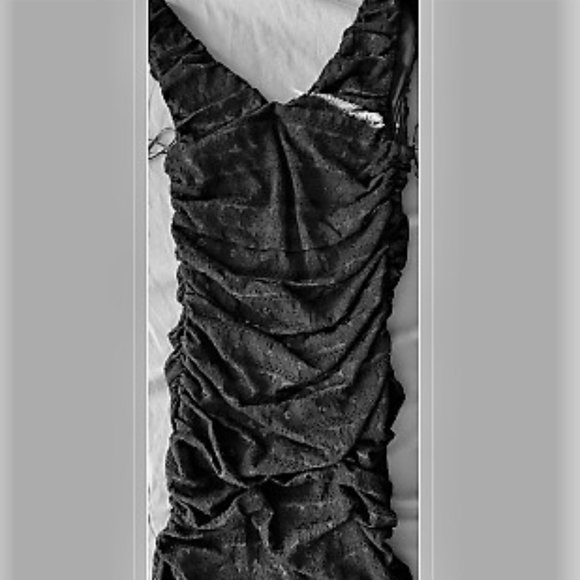 Express Mini Cocktail Black Dress (Size MEDIUM) - Picture 1 of 6